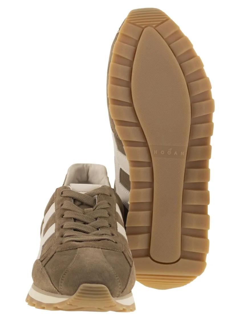 Thumbnail - Hogan Low-Top Sneaker - 86Er Suede Sneakers - Gr. 9 - in Beige - für Damen