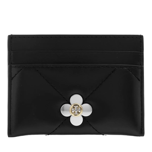 Tory Burch Card Case Kira Clover Diamond Quilt Card Case Black