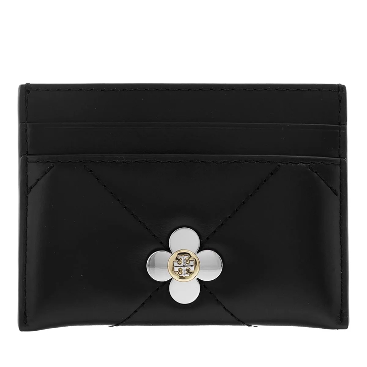 エレガント★【Tory Burch】Kira Clover Black カード ケース Kira Diamond Quilt Clover Card Case: Women's Wallets & Card