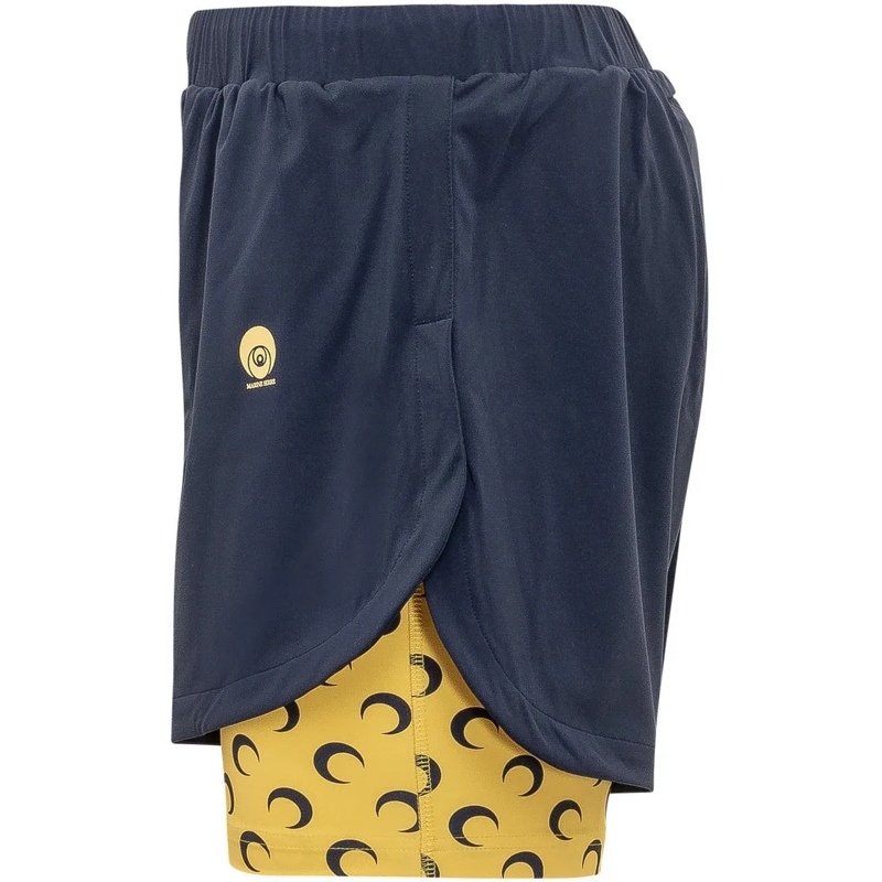 Marine Serre Shorts Running Shorts con Shorts Interni dunkelblau(Image 3)