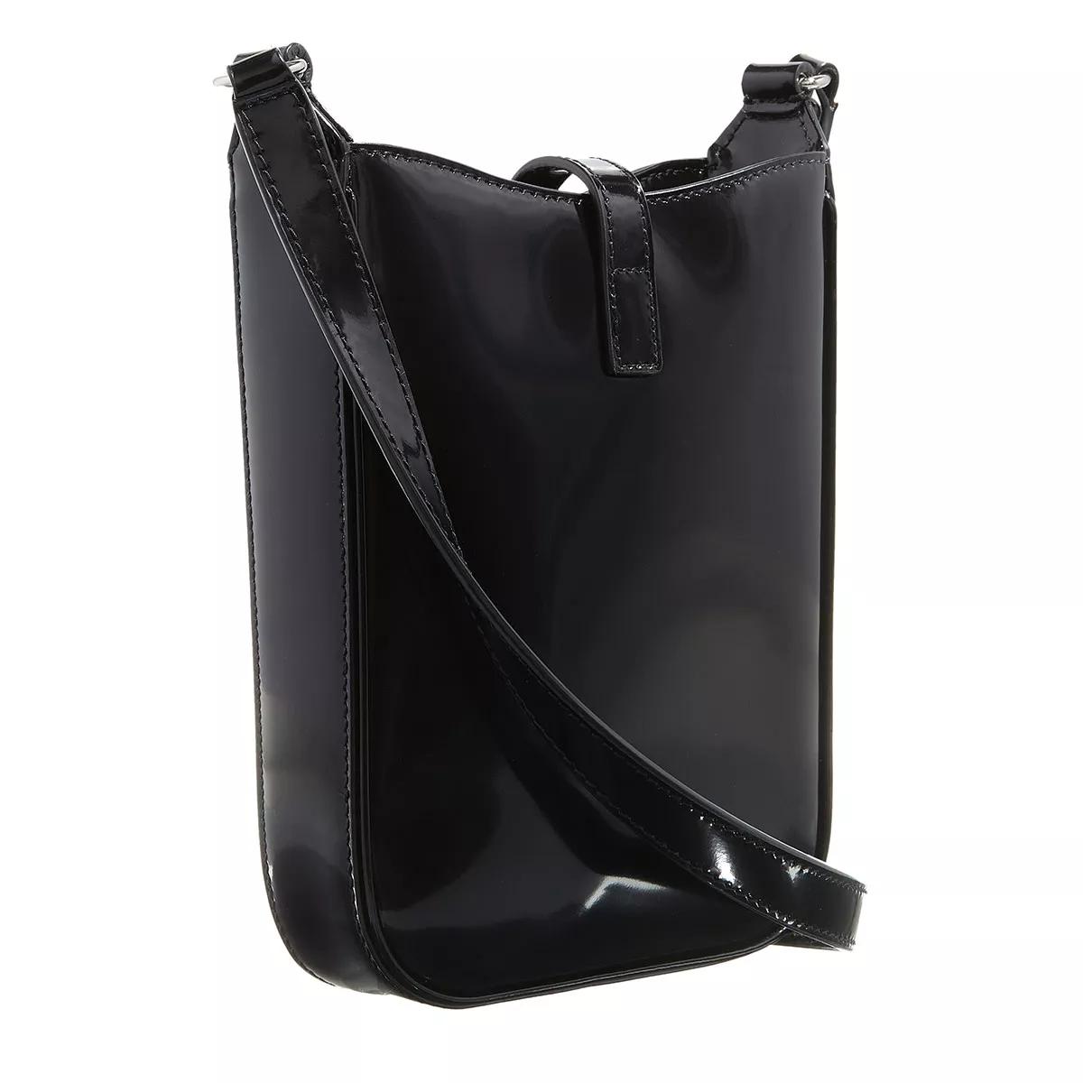 Saint Laurent Crossbody bags Le 5 À Vertical Leather in zwart