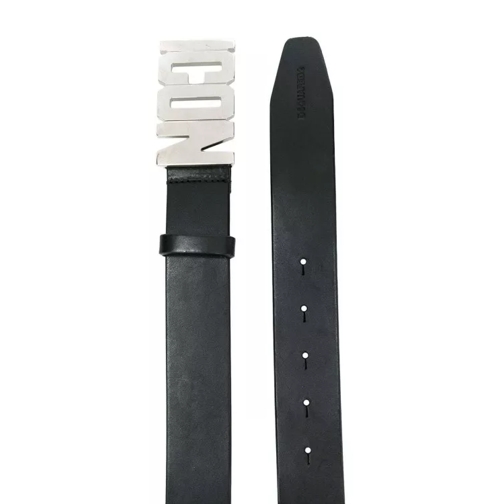 Dsquared2 Leren Riem Icon Plaque Belt Black