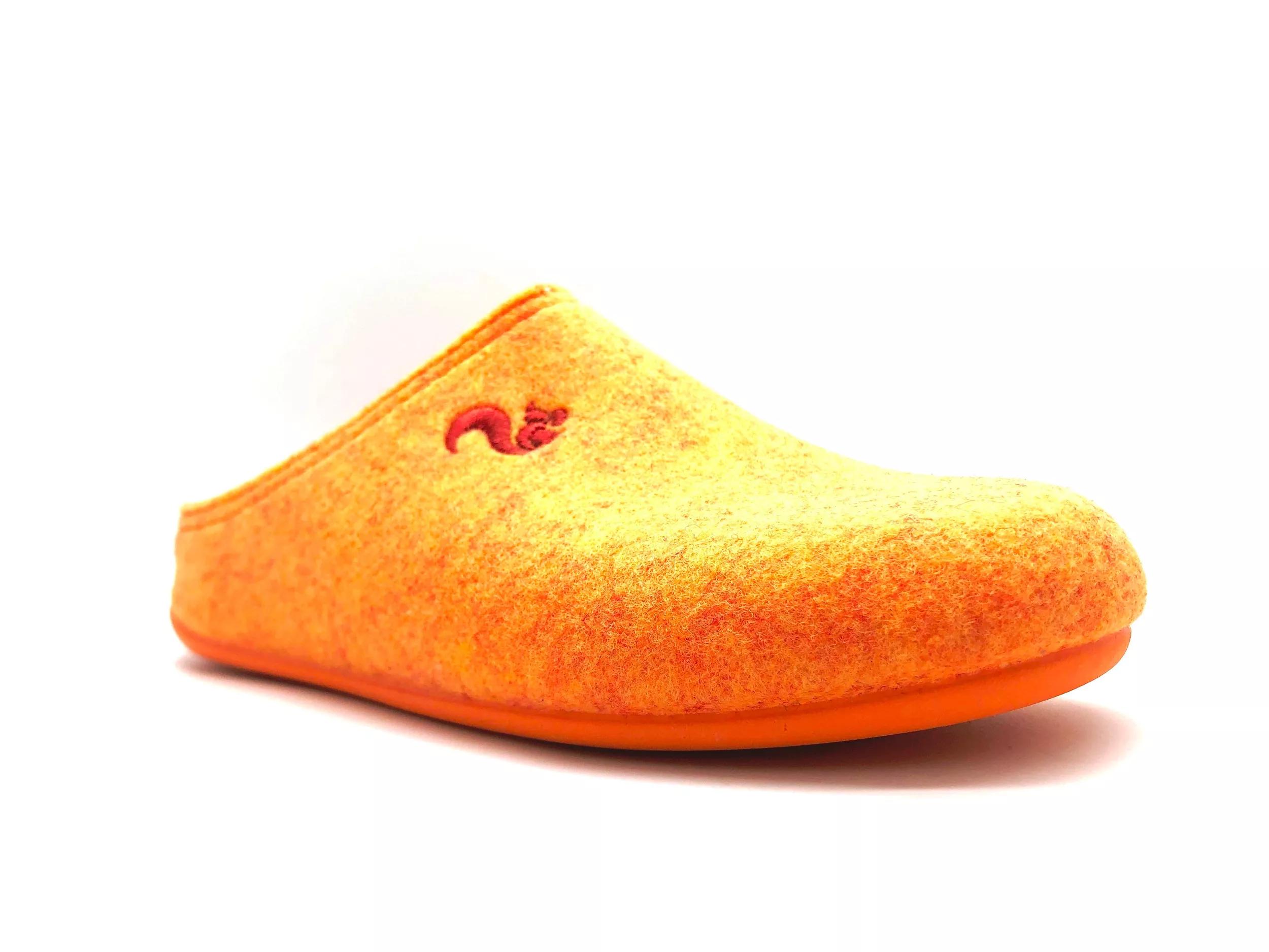 thies Sneakers - thies 1856 ® Recycled PET Slipper vegan orange (W/ - Gr. 37 (EU) - in Gelb - für Damen