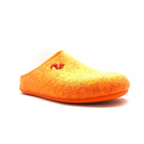 thies thies 1856 ® Recycled PET Slipper vegan orange (W/ orange Claquette