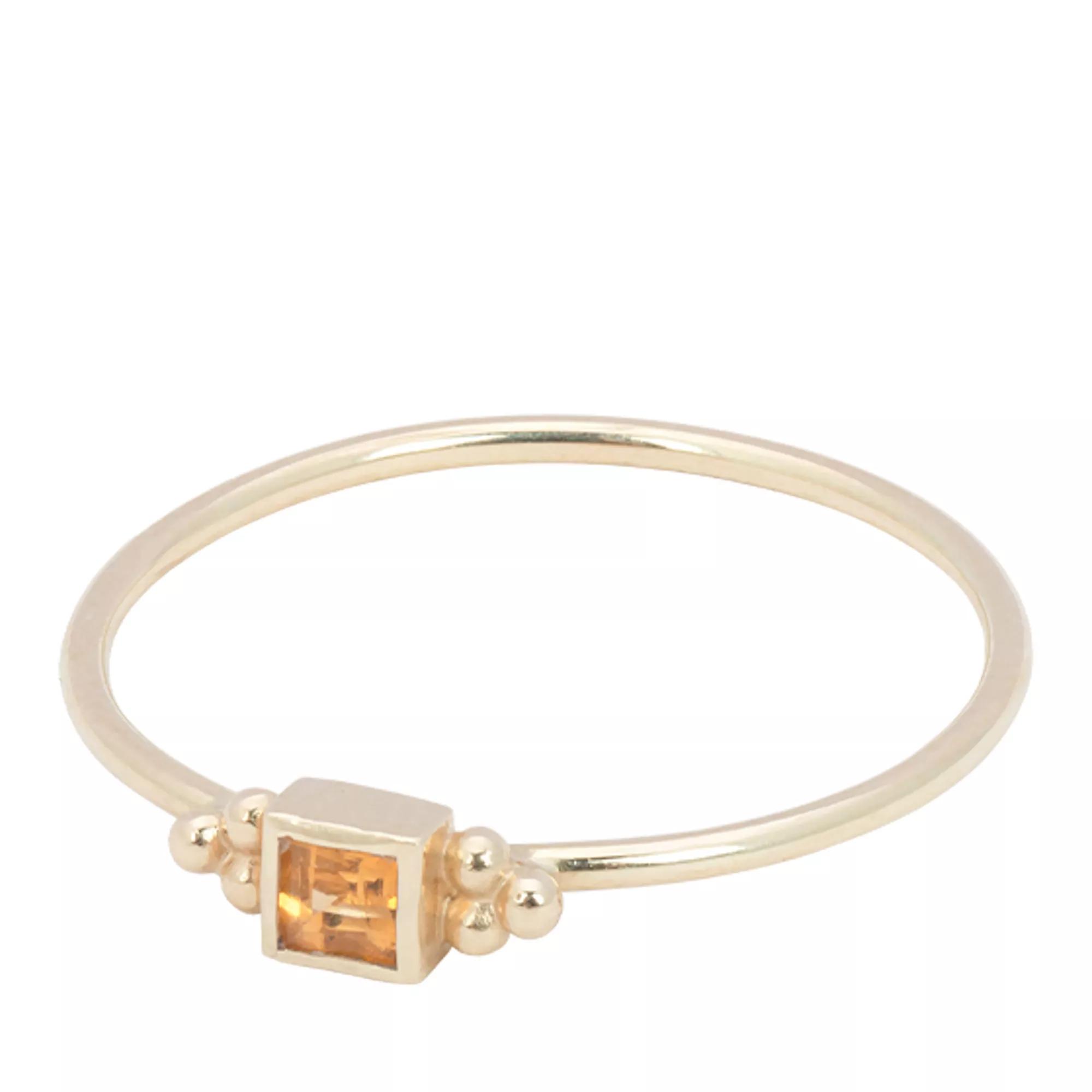 Anna+Nina Ring - Honeysuckle Ring 14K - Gr. 52 - in Orange - für Damen