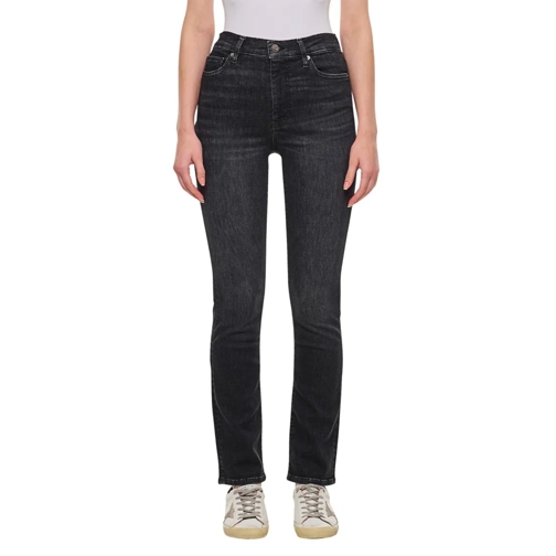 FRAME Jeans Le High Straight Long Denim Pants Black