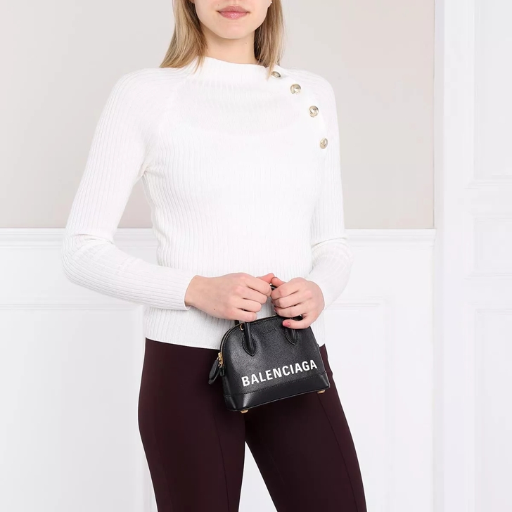 Balenciaga Ville Top Handle Shoulder Bag in White/Pink Calfskin Leather  Pony-style calfskin ref.709853 - Joli Closet