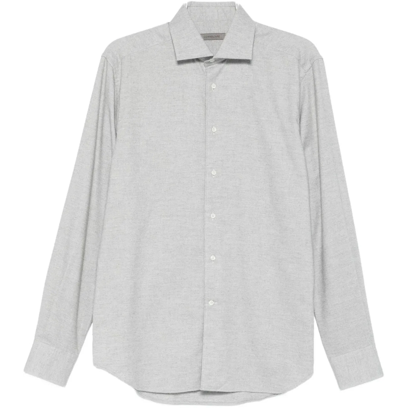 Corneliani  hemd flannel grijs grau