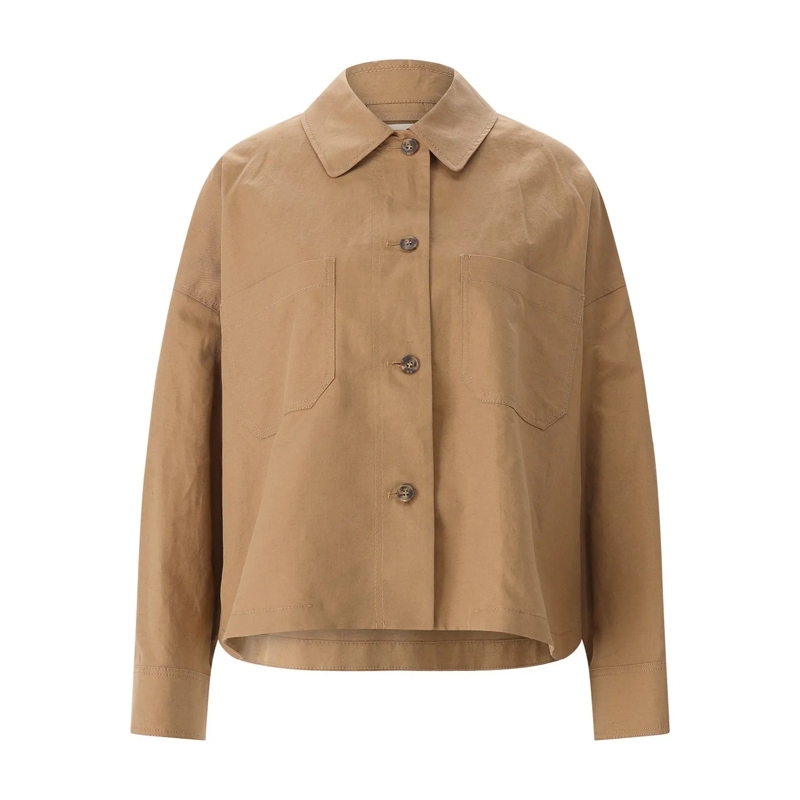 WEEKEND Max Mara Bluse Hemdbluse Vettura braun