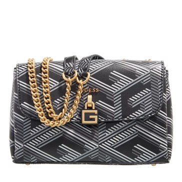 Guess Montreal Convertible Crossbody Flap Black Logo | Schultertasche