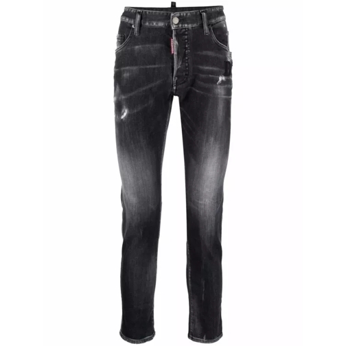 Dsquared2 Washed Effect Skinny Jeans Black Jeans à jambe fine
