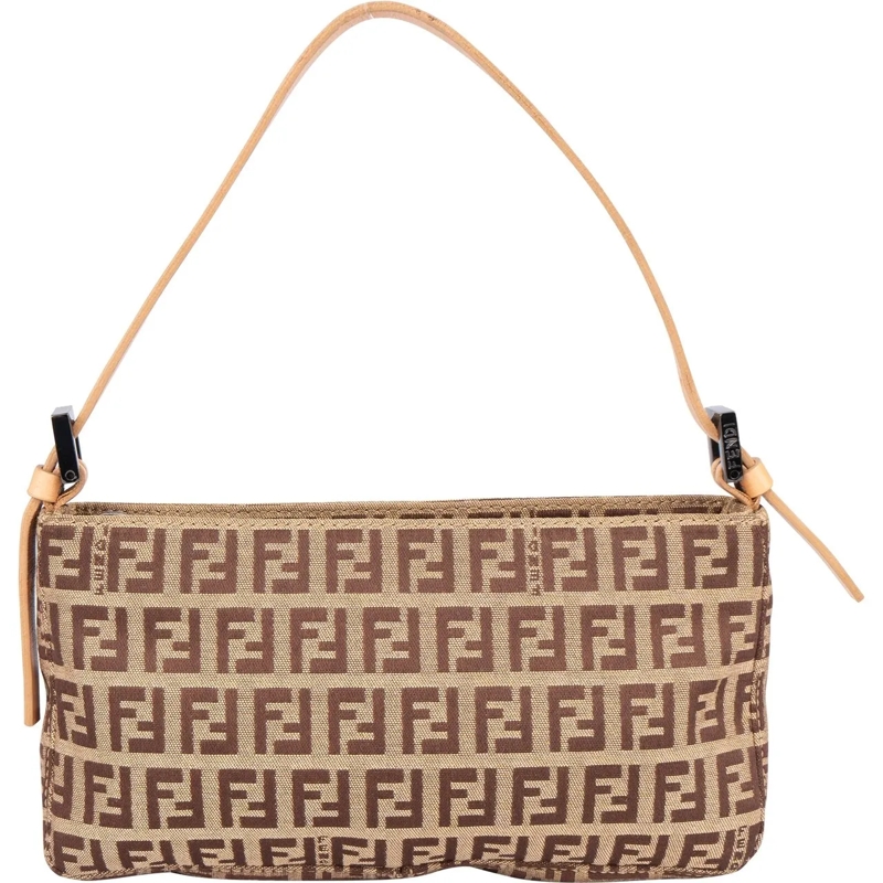 Fendi Schultertasche Fendi FF Monogram Zucca Mini Handbag mehrfarbig