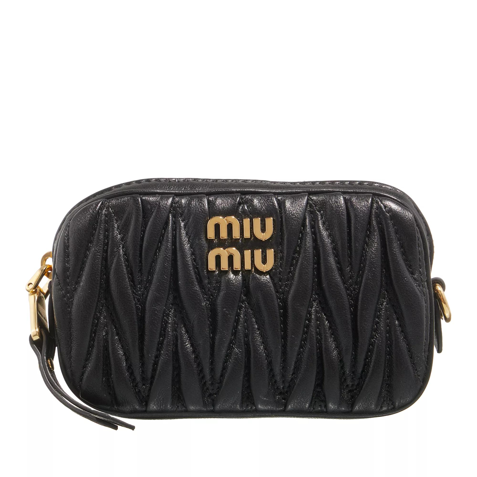 Miu Miu Bauchtaschen - Women Leather Belt - Gr. 85 - in Schwarz - für Damen