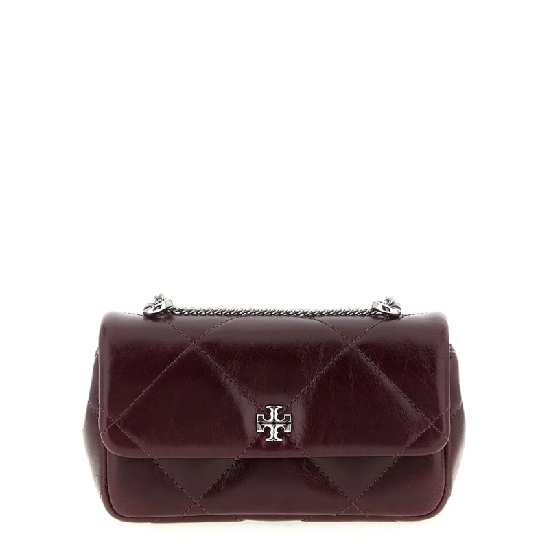 Tory Burch Crossbody Bag 'Kira Diamond' Mini Crossbody Bag Burgundy(Image 2)