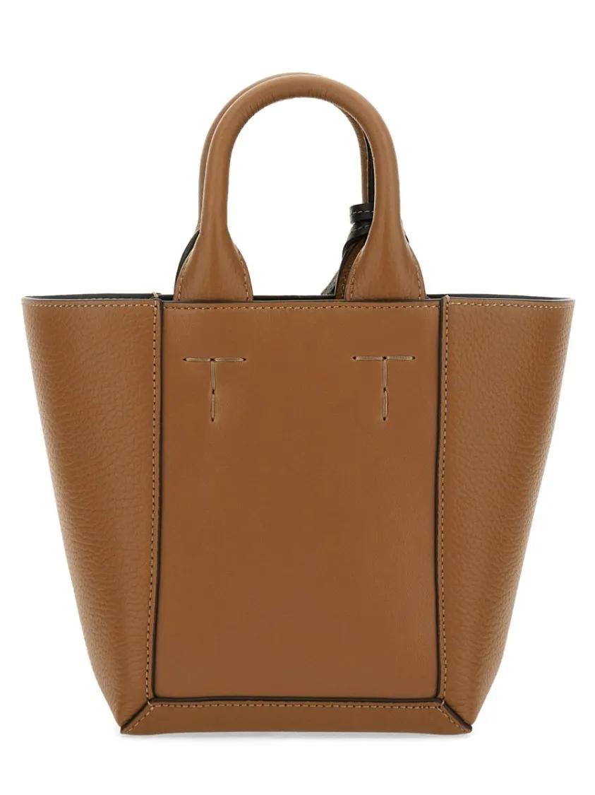 TOD'S Shoppers & Totes "Double Up" Shopping Bag in bruin