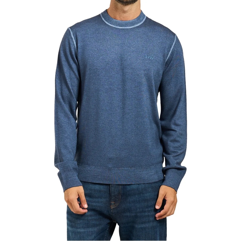 Boss  Sweaters Open Blue blau