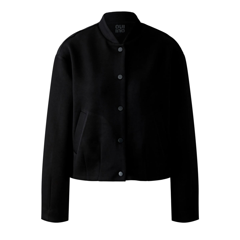 Oui Blouson Scuba Blouson schwarz