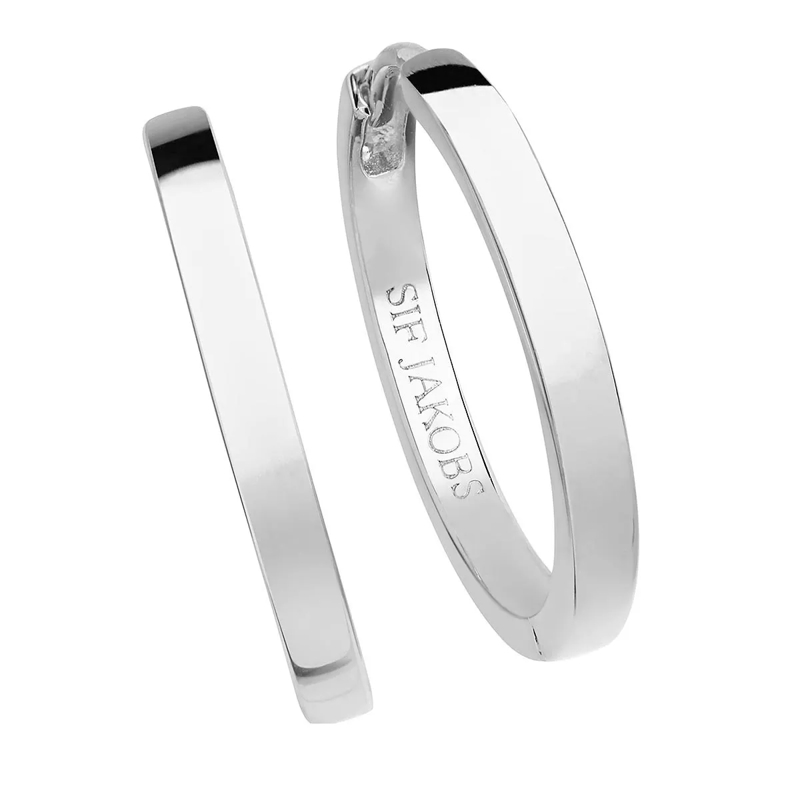 Sif Jakobs Jewellery Creolen Ellera Pianura Grande Earrings Sterling Silver 925(Image 3)
