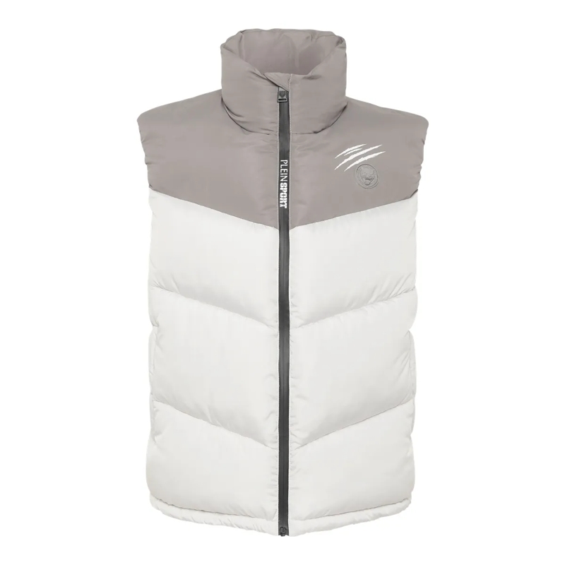 Plein Sport Weste Kurze Weste hell-grau
