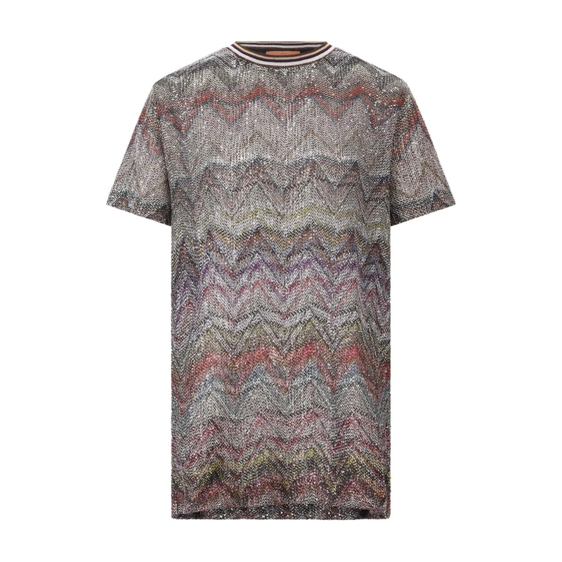 Missoni Hemd T-Shirt mit Pailletten Multicolor