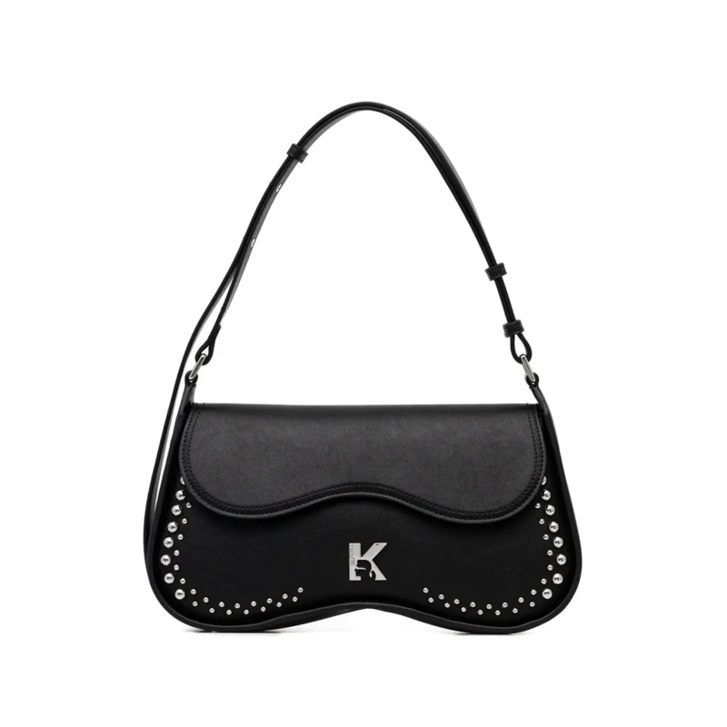 Karl Lagerfeld Schultertasche Structured Minimalistic Handbag Black