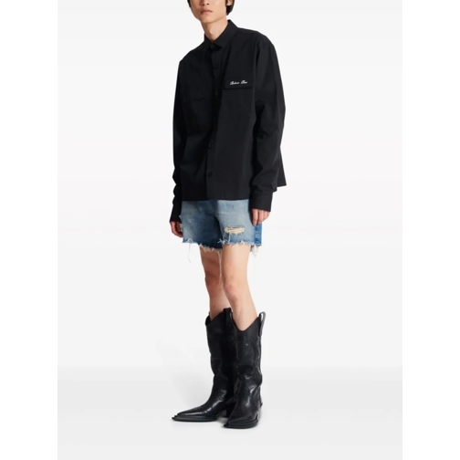 Balmain Chemises Black Cotton Shirt Black