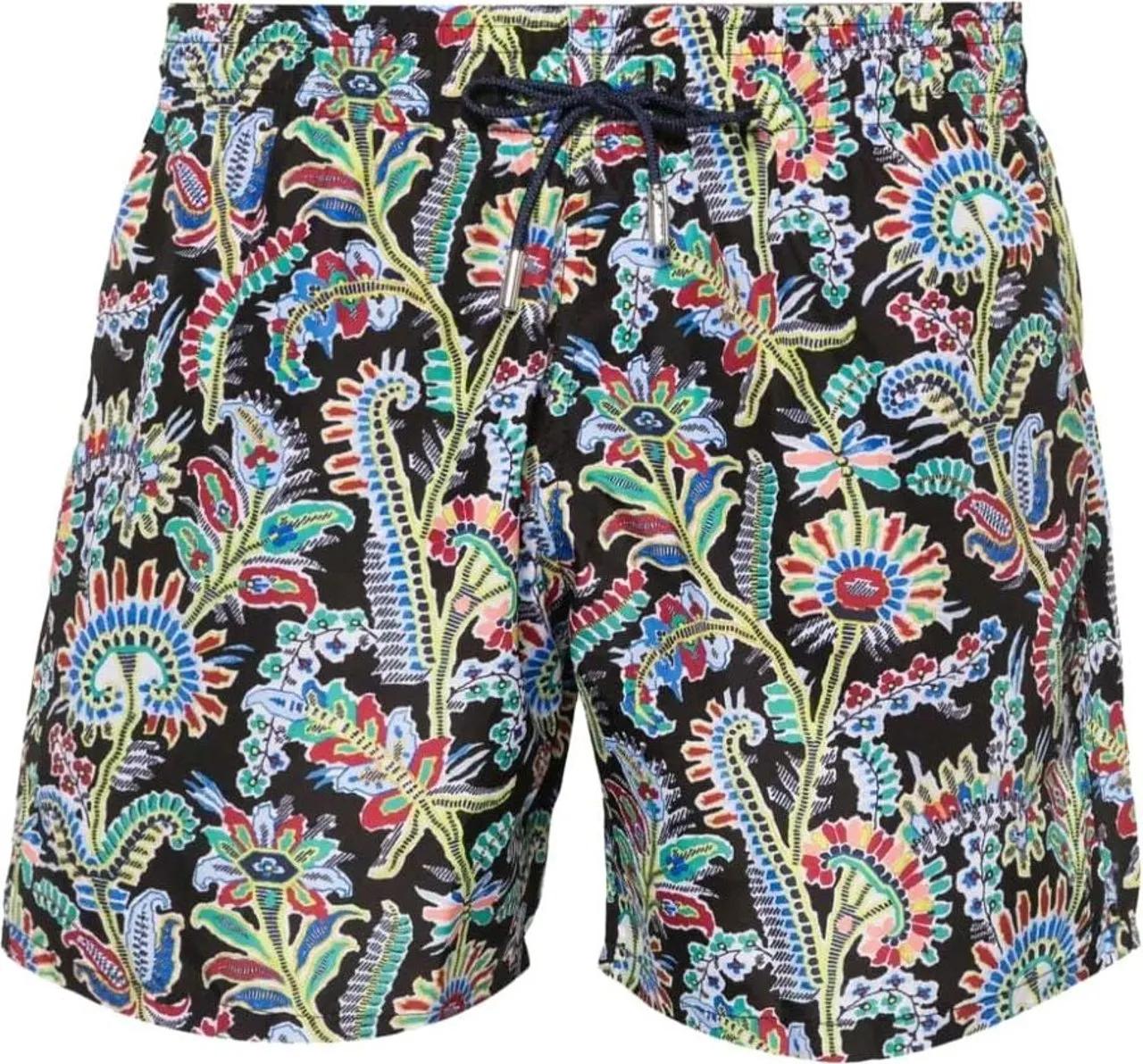 Etro - Paisley Print Logo Swim Shorts - Größe M - schwarz