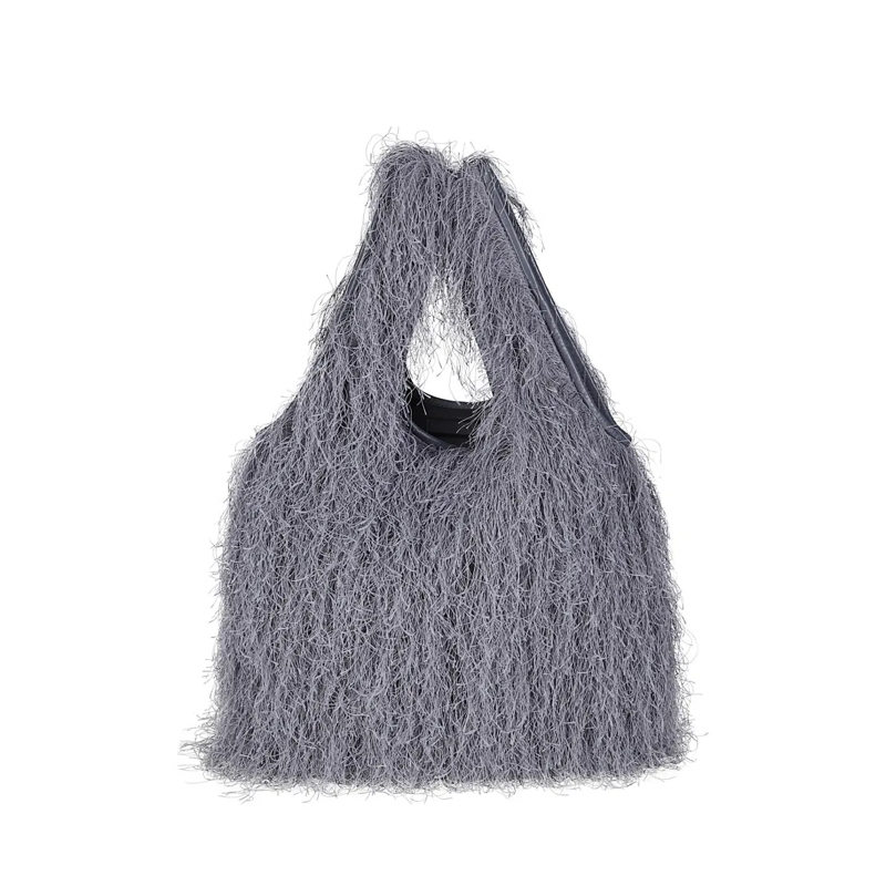 Dries Van Noten Schultertasche 00218-Bw252-March171-2031 W.L.Bag Grey