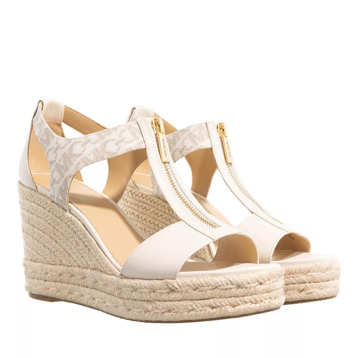 Michael Kors Sandalen & Sandaletten - Berkley Mid Wedge - Gr. 41 (EU) - in Creme - für Damen