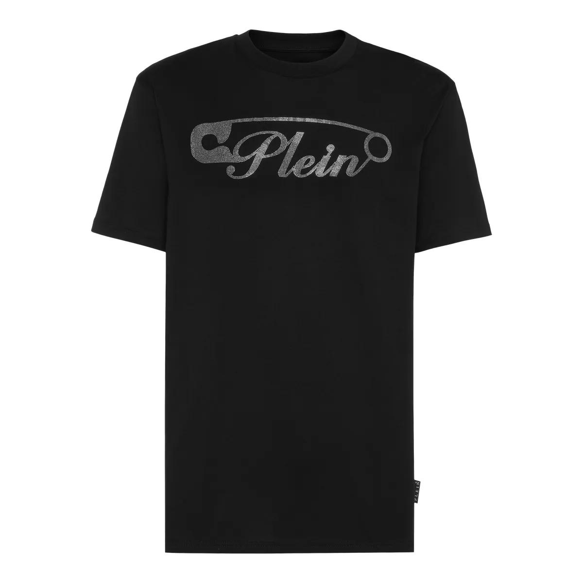 Thumbnail - Philipp Plein - T-Shirt Round Neck Ss Safety Pin - Größe S - schwarz