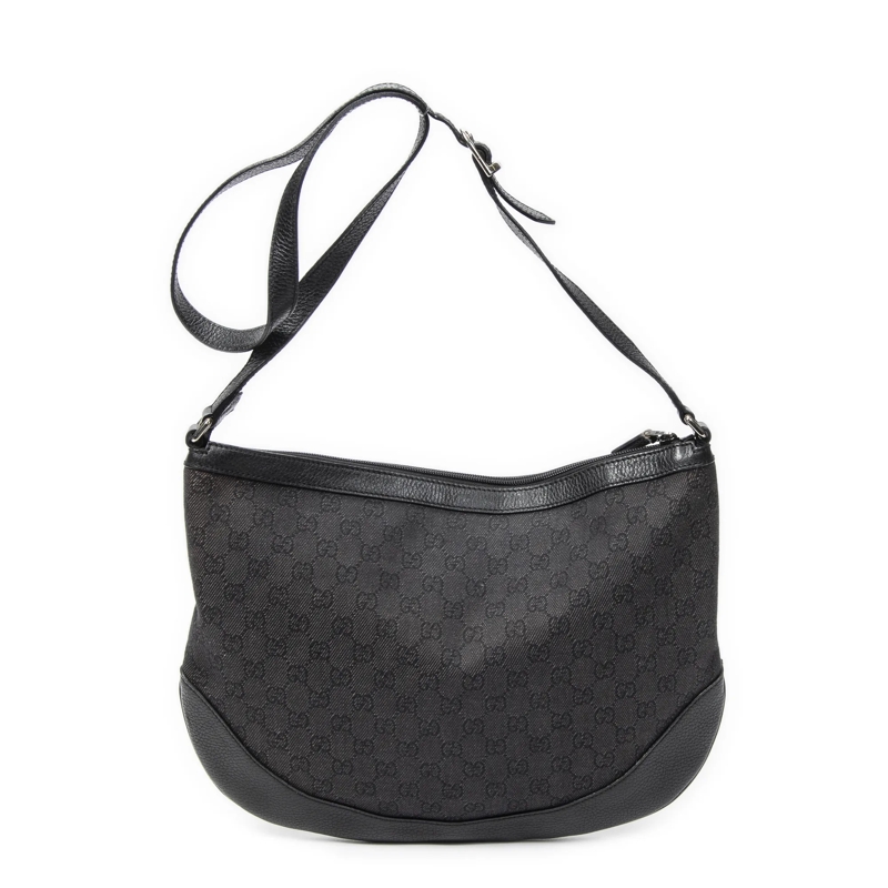 Gucci Crossbody Bag Half Moon Messenger schwarz