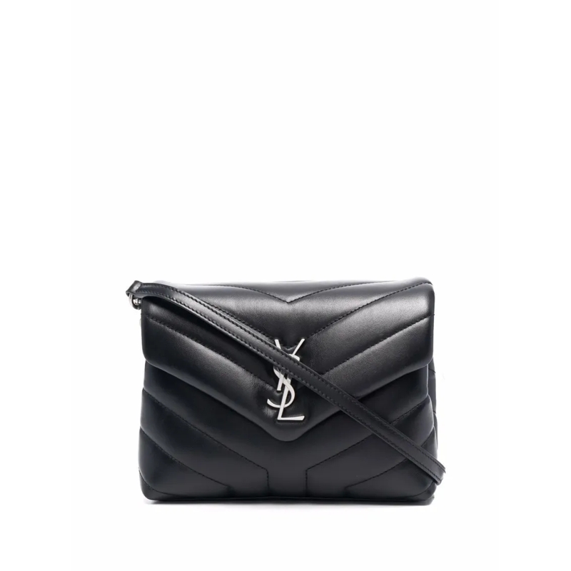 Saint Laurent Schultertasche Loulou Toy Bag In Quilted Y Pattern Black