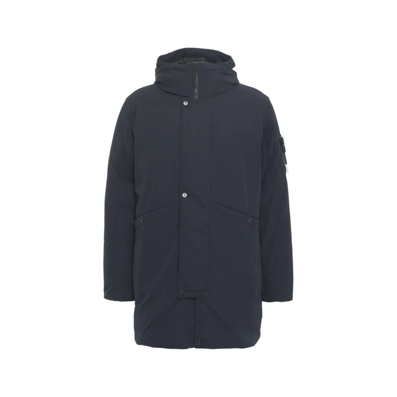 Stone Island Parka Padded Parka With Fixed Hood Black