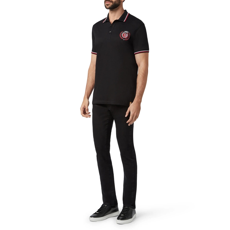 BILLIONAIRE Top Poloshirt Double B schwarz(Image 3)