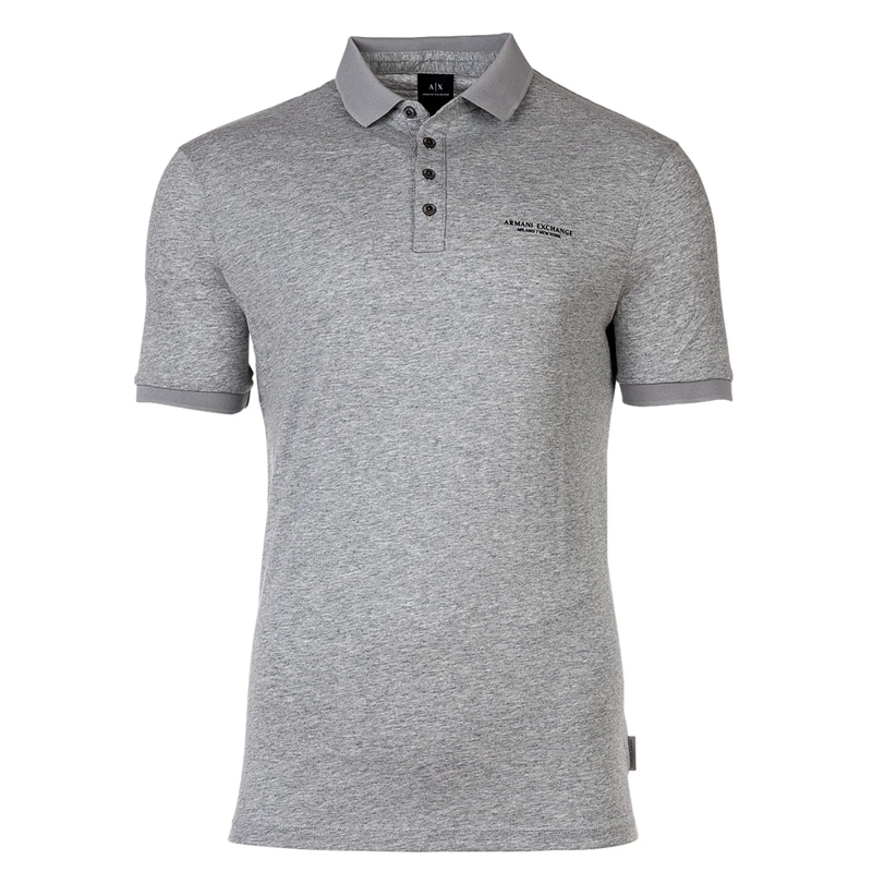 Armani Exchange Polohemd Armani Exchange A|X ARMANI EXCHANGE Herren Poloshi grau
