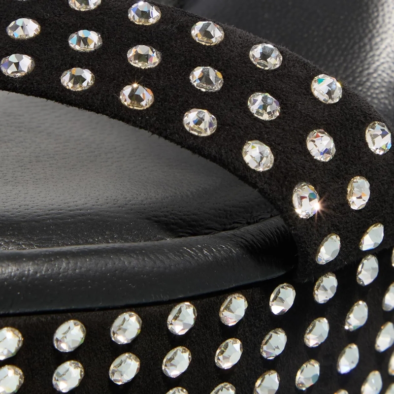 Christian Louboutin High Heels Movida Jane Sandal Strass Boum Black / Crystal(Image 3)