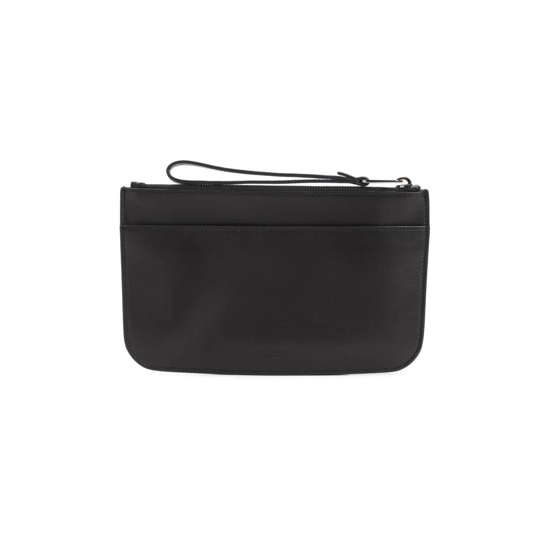 Giorgio Armani Pochettes - Black Lamb Leather Pouch - Gr. unisize - in Schwarz - für Damen