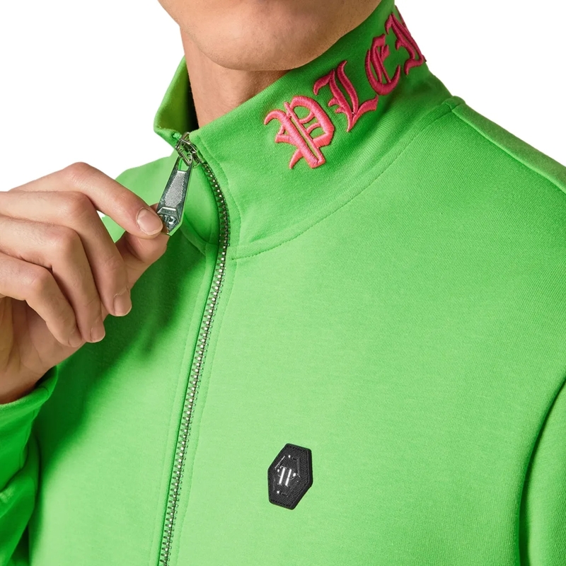 Philipp Plein Daunenjacke Sweatjacke Skull&Bones grün(Image 5)