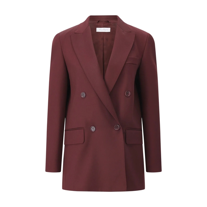 Max Mara Blazer Blazer Farad aus Wolle Dunkelrot