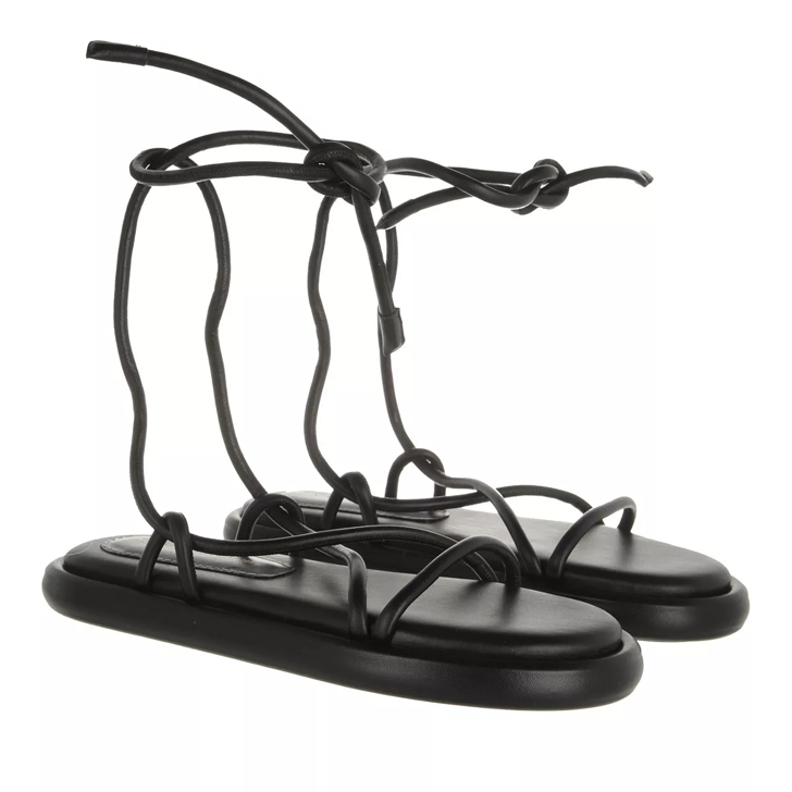 Proenza Schouler Nappa Lamb Flat Black Sandal