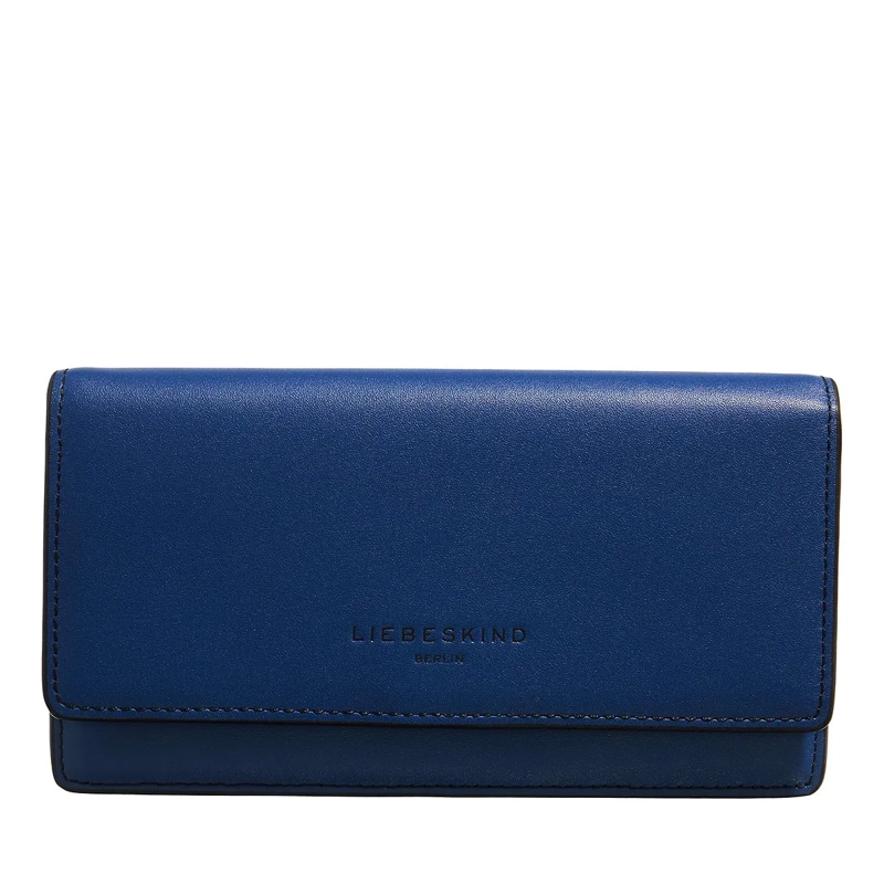 Liebeskind Berlin Portemonnaie mit Überschlag Lou Calf Optic Berlin Blue