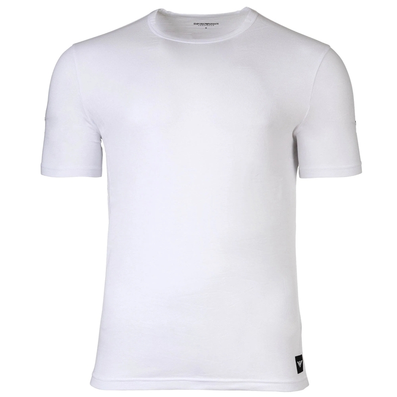 Emporio Armani Hemd Hochwertige Rundhals-Shirts im Doppelpack von EMPO weiss(Image 2)