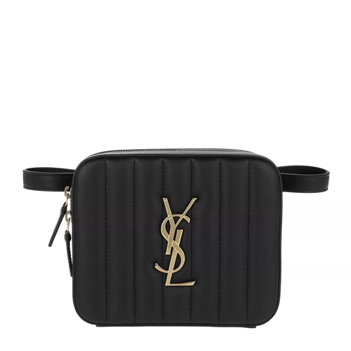 Saint Laurent Vicky Belt Bag Leather Black Crossbody Bag