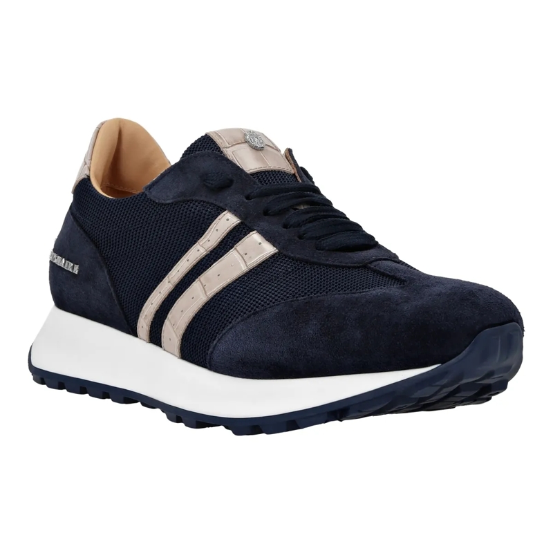 BILLIONAIRE Low-Top-Sneaker Läufer Sneaker Logo dunkel-blau