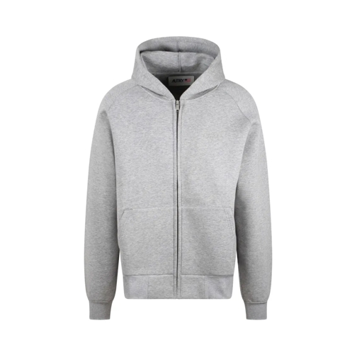 Autry International Hoodie Zipped Hoodie Grey