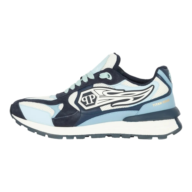 Philipp Plein Low-Top-Sneaker Mit diesen Predator-Sneakern in Lo-Top-Form aus ge hell-blau(Image 5)
