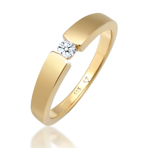 Elli Ring Ring Verlobungsring Diamant (0.11 ct.) 585 Gelbgol gold