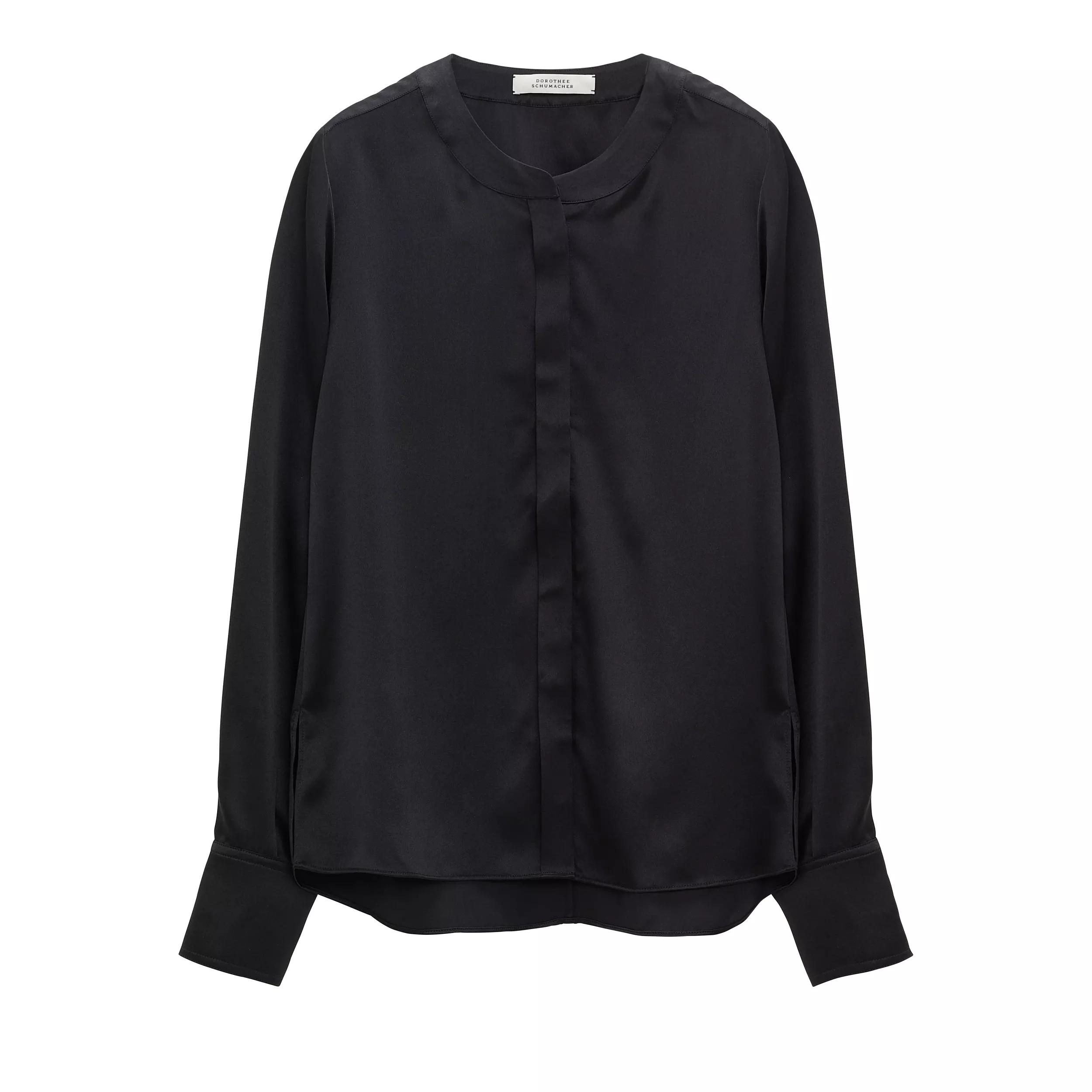 Thumbnail - Dorothee Schumacher - SLEEK ATTRACTION Bluse - Größe 6 - schwarz