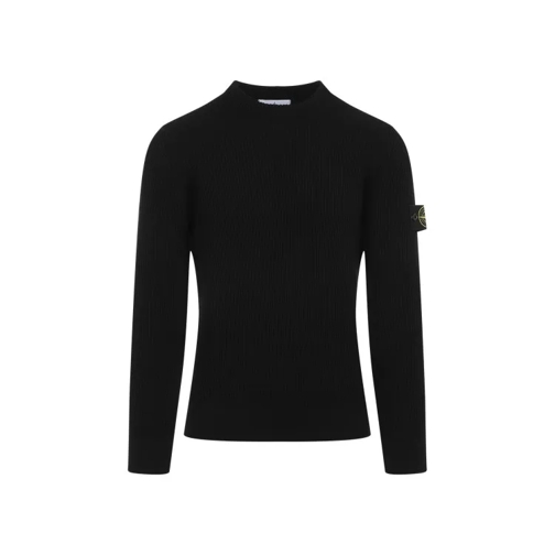 Stone Island Black Virgin Wool Rws Pullover Black 