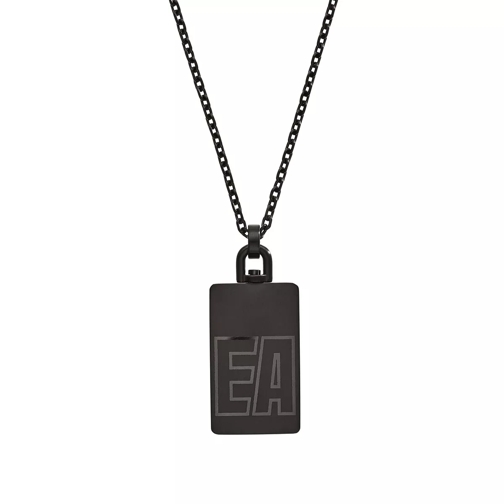 Emporio Armani Necklace Inside Outside EGS2677001 Black Collana media